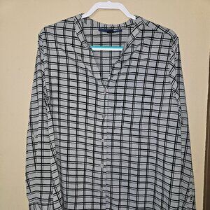 Women's Plus Size Denim 24/7 Plaid Blouse